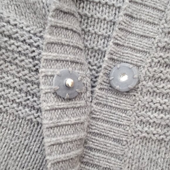 American Eagle Longline Cardigan Sweater Duster Shawl Collar Wool Blend Pockets - Picture 8 of 10